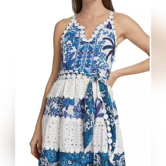 Farm Rio Floral Eyelet Maxi Dress - Picture 3 of 13
